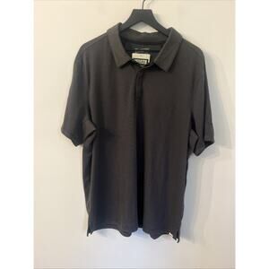Duluth Trading Shirt‎ Mens XL Gray Short Sleeve Polo Knuckledown Standard Fit